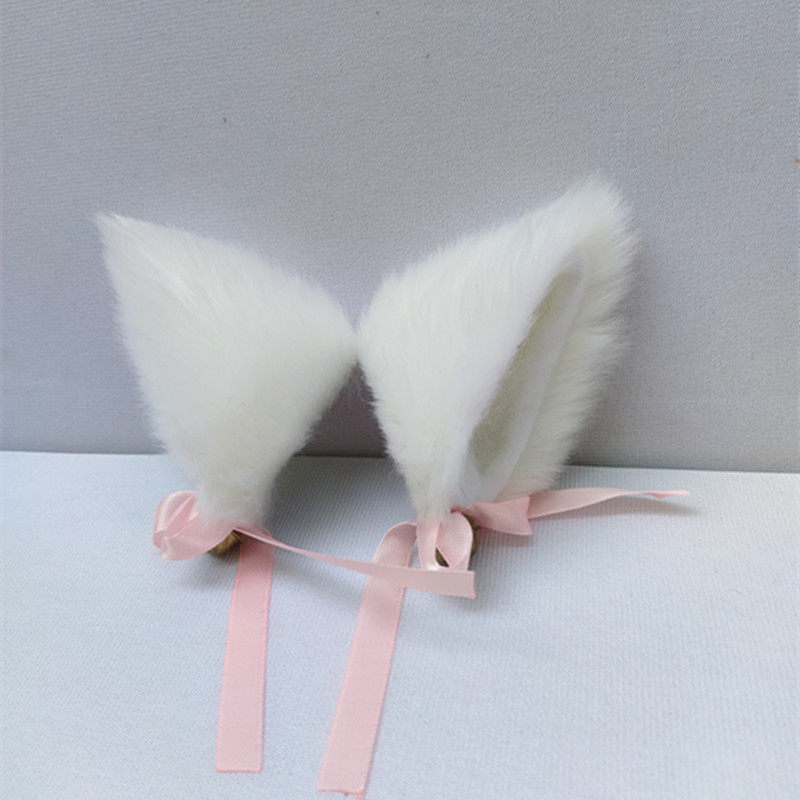 `猫耳朵发夹发卡Cosplay发饰兽耳兽尾狼耳手作定做黑色白色灰色，二次元玩家必备神器！`_COSPLAY配件_淘宝游戏网