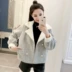 Petite ngắn 145xs nữ cao 150cm khí chất nhỏ thơm gió ve áo ngắn dày áo mùa thu và mùa đông thủy triều áo khoác kaki nữ có mũ Áo khoác ngắn