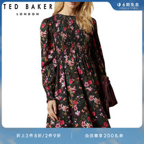TED BAKER SPRING SUMMER LADY FASHION TRENDS A FLOWER COLLECTION WAIST LONG SLEEVES DRESS SKIRT 242752