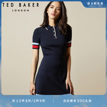 TED BAKER Spring Summer Lady Fashion Sports Casual Short Sleeve Polo Lian Dress Skirt 240715