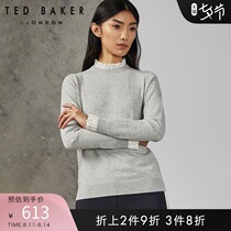 TED BAKER WOMENs SIMPLE LONG-SLEEVED SLIM PULLOVER SWEATER