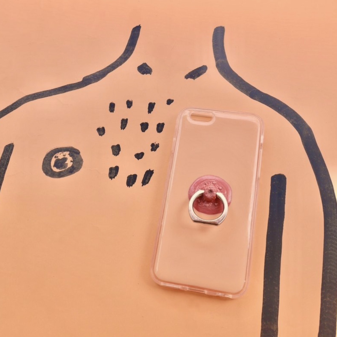 Thai designer X XS 11pro max all-inclusive funny three-dimensional nipple ~ handmade phone case