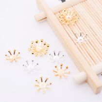 100 ancient style headwear hair accessories material and wind metal flower heart Flower hairpin material DIY handmade accessories