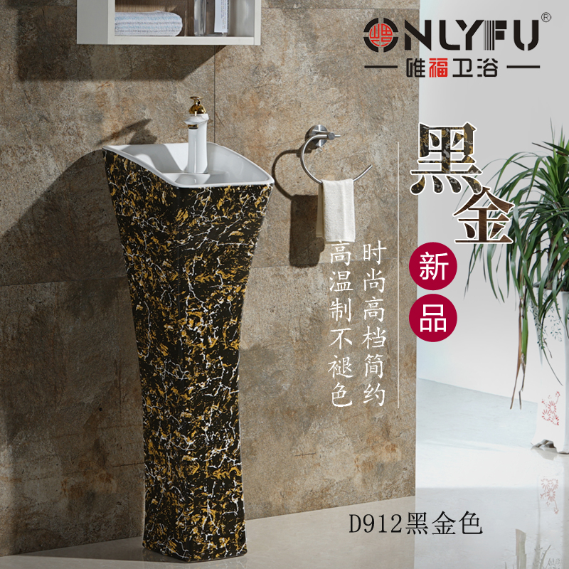 Mini-integrated column basin Balcony Wash basin Small family Type of dressing room Handwashing basin Small brute waist personality Color Ceramics