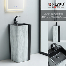Matte one-piece column basin small-sized bathroom wash basin sink sink floor-to-ceiling personalized basin ceramic Nordic