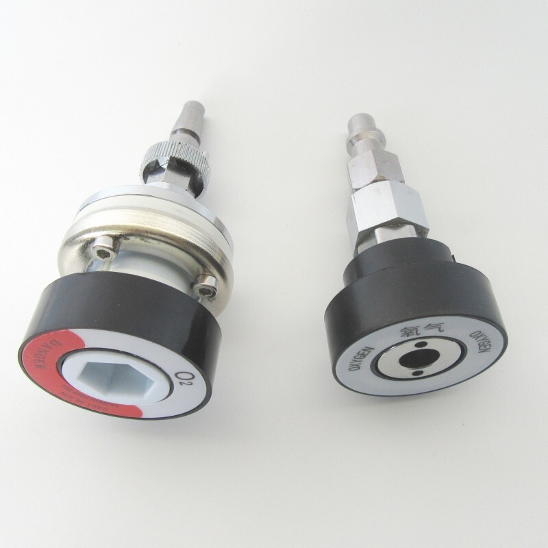 Anesthesia Machine Gas Terminal Converter Adapter Oxygen Socket National Standard to German Standard