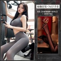 Одежда для йоги с молнией, перчатки