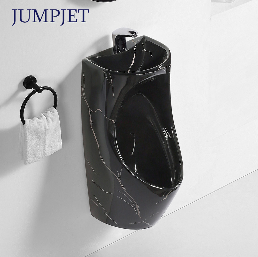 Wall-mounted intelligent automatic induction of small poop men wall-mounted urinals for domestic ceramic manual urinal urinals