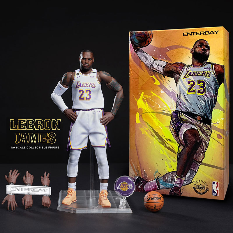 Enterbay Eb Lebron James 1/9 Action Figure Collectible Nba Soldier Model Gift Enterbay Eb Lebron James 1/9 Action Figure Collectible Nba Soldier Model Gift