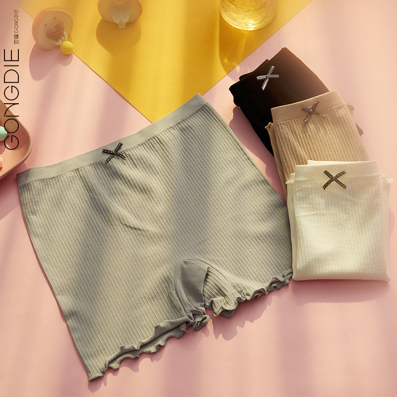 Palace Butterfly Day Department Four-corner Underpants Women's Day Department Waist Student Anti-Walking Light Safety Pants Closeout Breathable Physiological Four-corner Pants