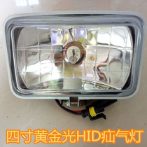Car van Off-road Car Engineering Car Retrofitting 4 Inch HID Ultra Bright Xenon Vacuum Squared Spotlight Square Lamp Gold Light