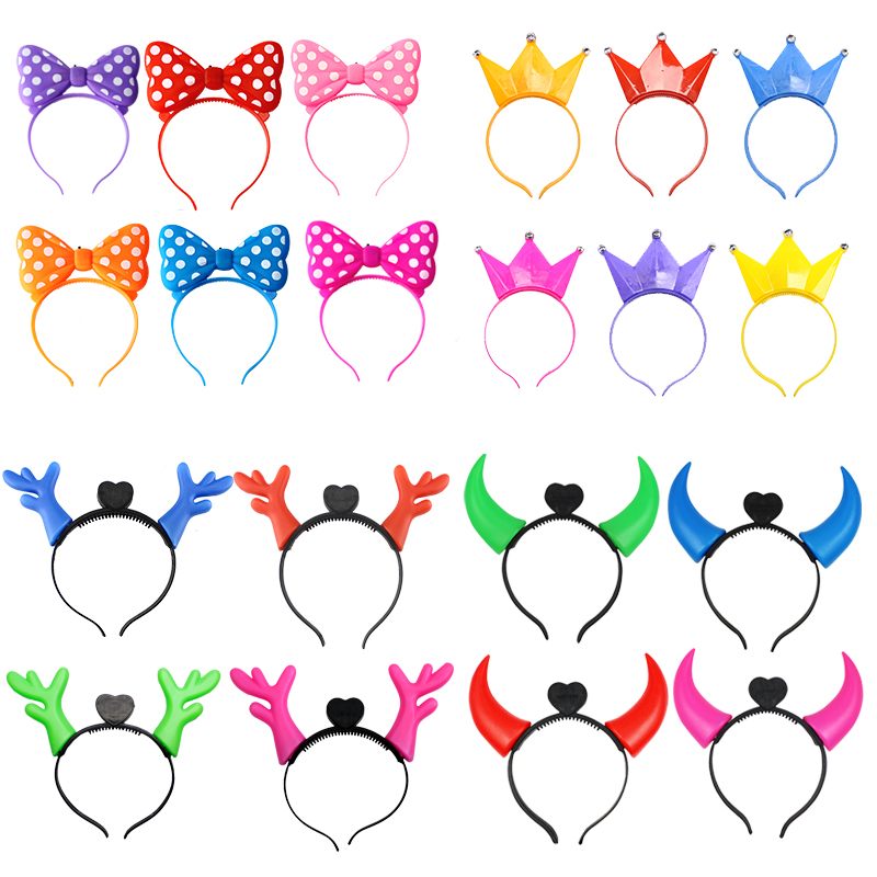 万圣节闪耀之魅：点亮黑夜的发光鹿角发卡