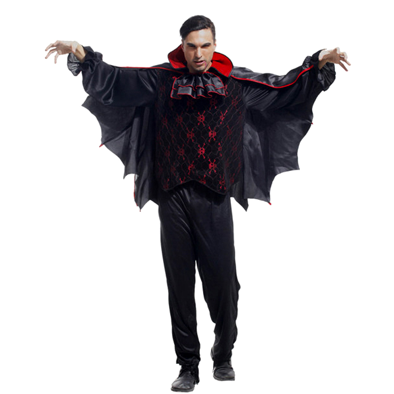 Halloween costume Adult male demon costume cosplay costume Masquerade Luxury bat vampire costume