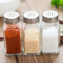 2020 new kitchen supplies glass seasoning bottle barbecue seasoning jar household pepper seasoning bottle