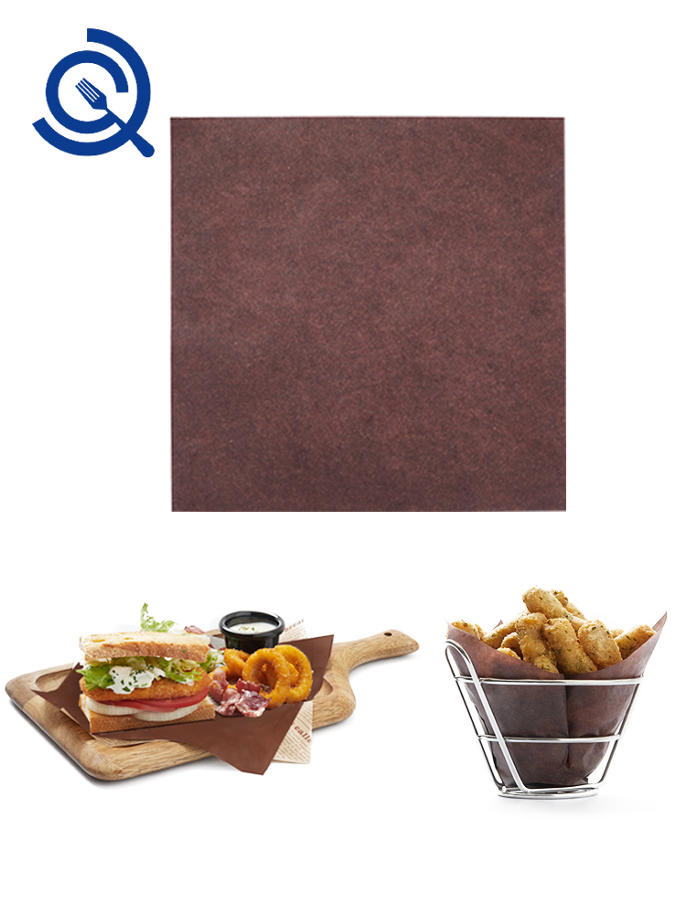 Cool creative imported greaseproof paper chip pad paper fried brown food paper with chip basket suitable