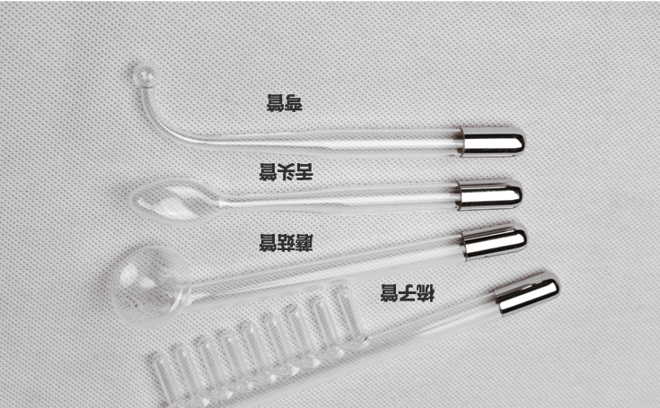 Accessories High-frequency electrotherapy instrument acne treatment equipment accessories Electrotherapy rod Electrotherapy comb Tongue shape Mushroom shape Curved shape