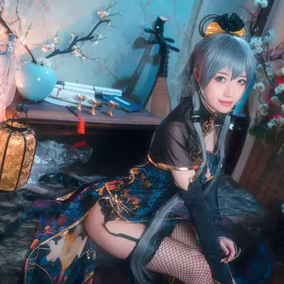 Dazzling spot Vocaloid TDA luotianyi cos clothing Canary cheongsam Cosplay women's suit