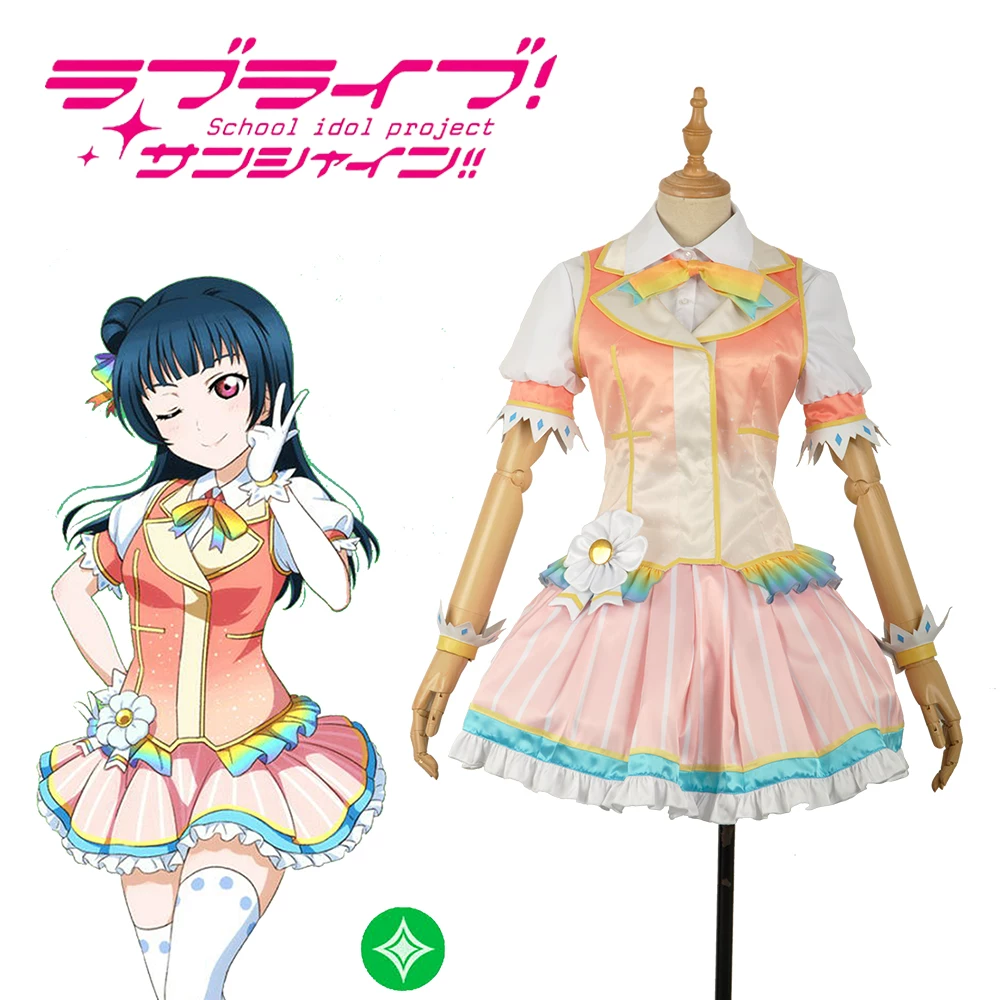 [Custom] LoveLive Water Group Jindao Sasako MF activity card cosplay clothing large size
