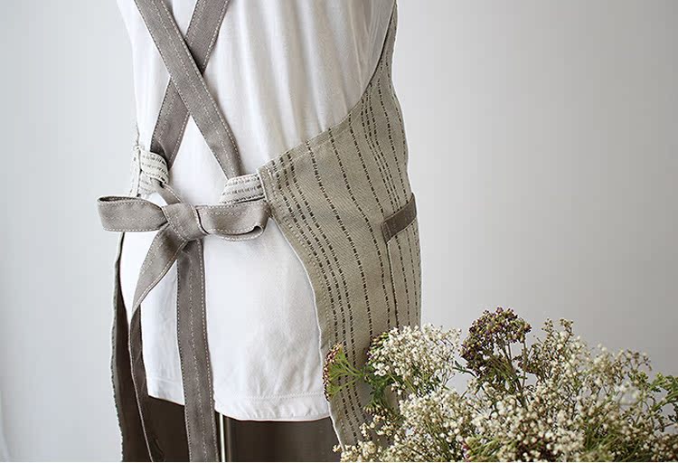 染屋 做饭围裙韩版时尚围裙可爱厨房公主咖啡