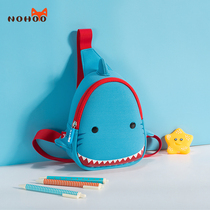 Nuox big shark childrens bag Cute small satchel childrens messenger bag mens and womens shoulder bag Korean baby chest bag