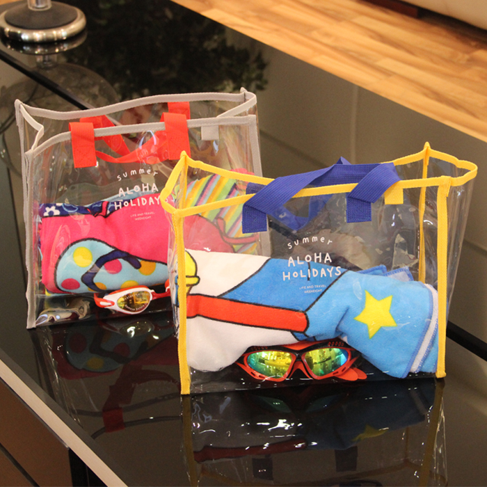 New network red sand beach bag transparent waterproof pack large capacity jelly pack swimming bag travel handbag