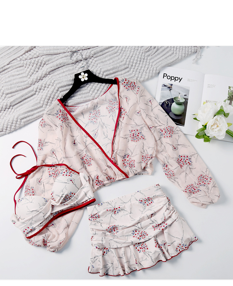 Cặp vợ chồng nhỏ tay dài bơi lội bikini ba mảnh giảm béo bụng tắm biển spa đôi tình nhân bơi - Vài đồ bơi 	đồ đôi đi biển cho mẹ và bé trai