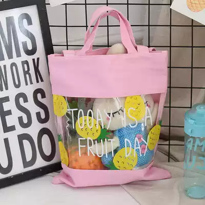 Beach bag Swimming bag Cartoon fruit swimsuit storage bag Transparent storage bag