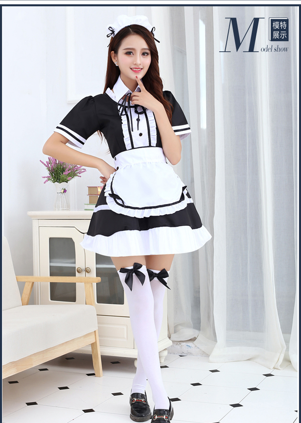 Trang phục hầu gái cosplay dễ thương nhà hàng Nhật Bản cafe hầu gái cổ điển màu đen và trắng trang phục hầu gái gợi cảm cos cosplay zoro