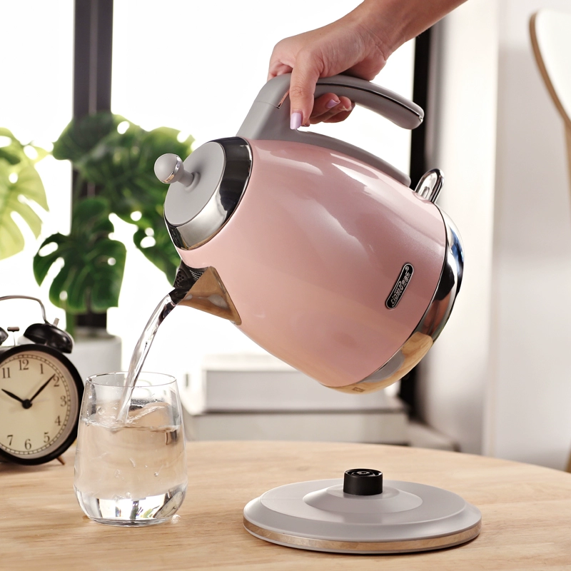Ấm đun nước điện gia dụng Sidile 304 bằng thép không gỉ một phím ấm dung lượng lớn tự động tắt bình đun nước 1,7 lít - ấm đun nước điện