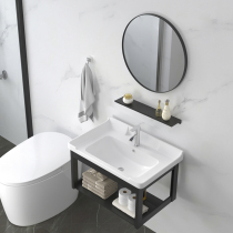 Wall-mounted Ceramic Washbasin Cabinet Combo Home Wall-mounted Washbasin Small Family toilet Toilet Balcony Wash face