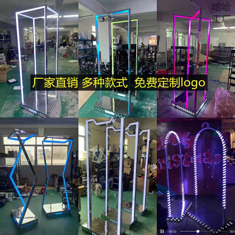 Bar stainless steel laser point stage dance table led beauty point jump platform bar point jump platform mobile point dance stick