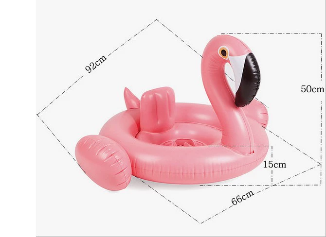 Trẻ em bơi vòng bé ngồi flamingo cô gái ngồi vòng tròn thiên nga cậu bé bơi vòng dày lên 0-5 tuổi