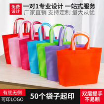 Non-woven bag custom printed logo custom shopping environmental protection canvas bag tote bag laminating bag advertising blank bag