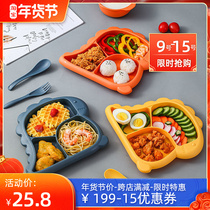 Childrens Dinosaur Tableware Set Spot-resistant Baby Food Bowl Cartoon Rice Bowl Household Plate