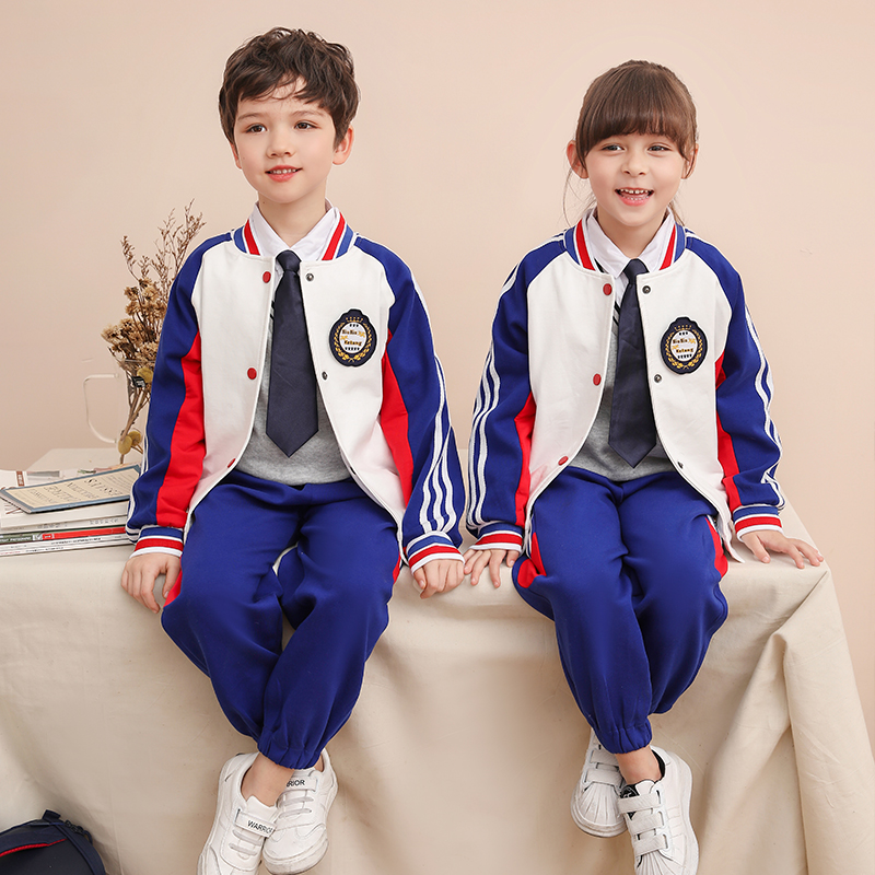 Kindergarten Garden Clothing Spring Autumn Clothing Three Sets Elementary School Children School Uniforms Fall Suit College Wind First Grade Children Class Clothes