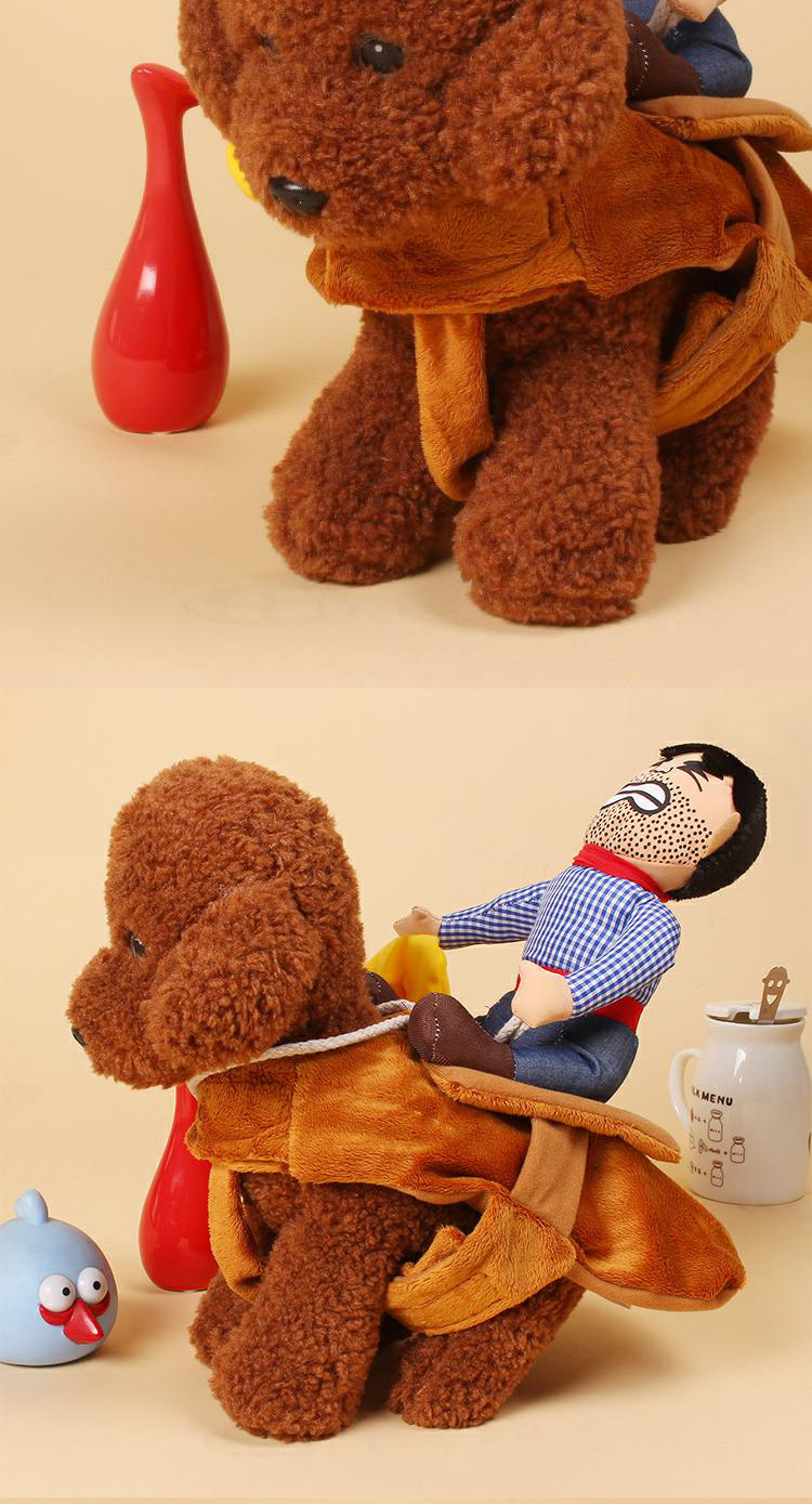Pet Cưỡi biến hình vui nhộn Quần áo chó vui nhộn Teddy Cat Bomei VIP Chó nhỏ mặc mùa thu và mùa đông - Quần áo & phụ kiện thú cưng áo cho chó phốc