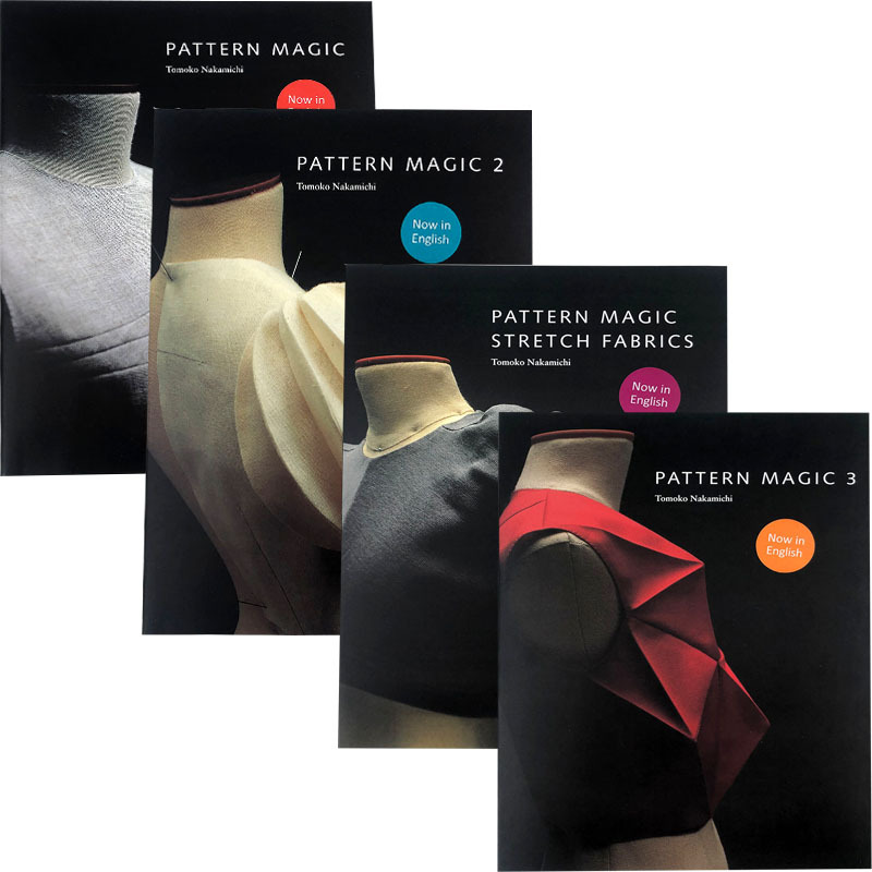 Nakamichi Yuko's Three-Dimensional Magic Cutting Pattern Magic1-4 Clothing Design Book, a Set of Four Brand New Books Nakamichi Yuko's Three-Dimensional Magic Cutting Pattern Magic1-4 Clothing Design Book, a Set of Four Brand New Books