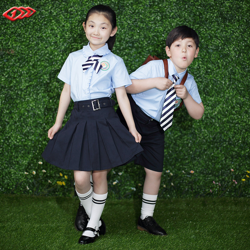 Shenyang Xinmin Chengnan primary School uniform suit summer class suit customization(excluding socks and ties)