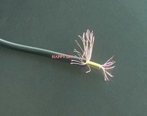 Ordinary single-core shielded wire signal wire outer diameter about 2 3MM multi-stranded copper wire (black)