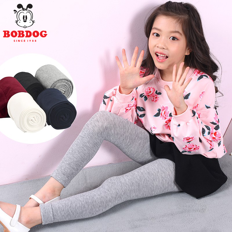 Bobbean autumn new children's pants girls leggings girls baby white casual pants children's long pants