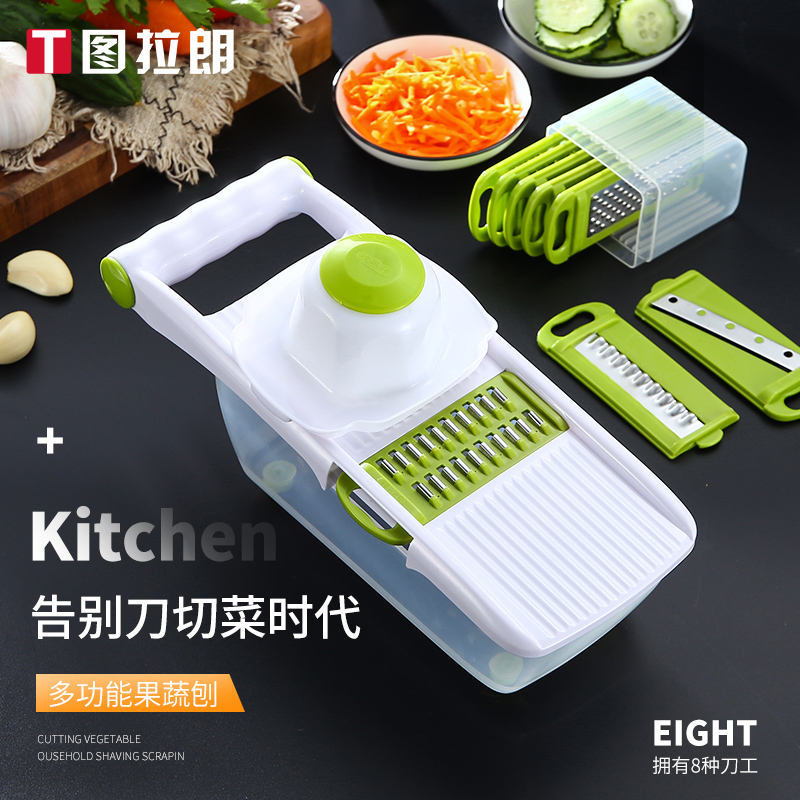 Versatile Cutting vegetable Divine Instrumental Kitchen Potatoes Gouging Machine Wipe Silk Home Shaved Silverware Chopped and Potato Cuts