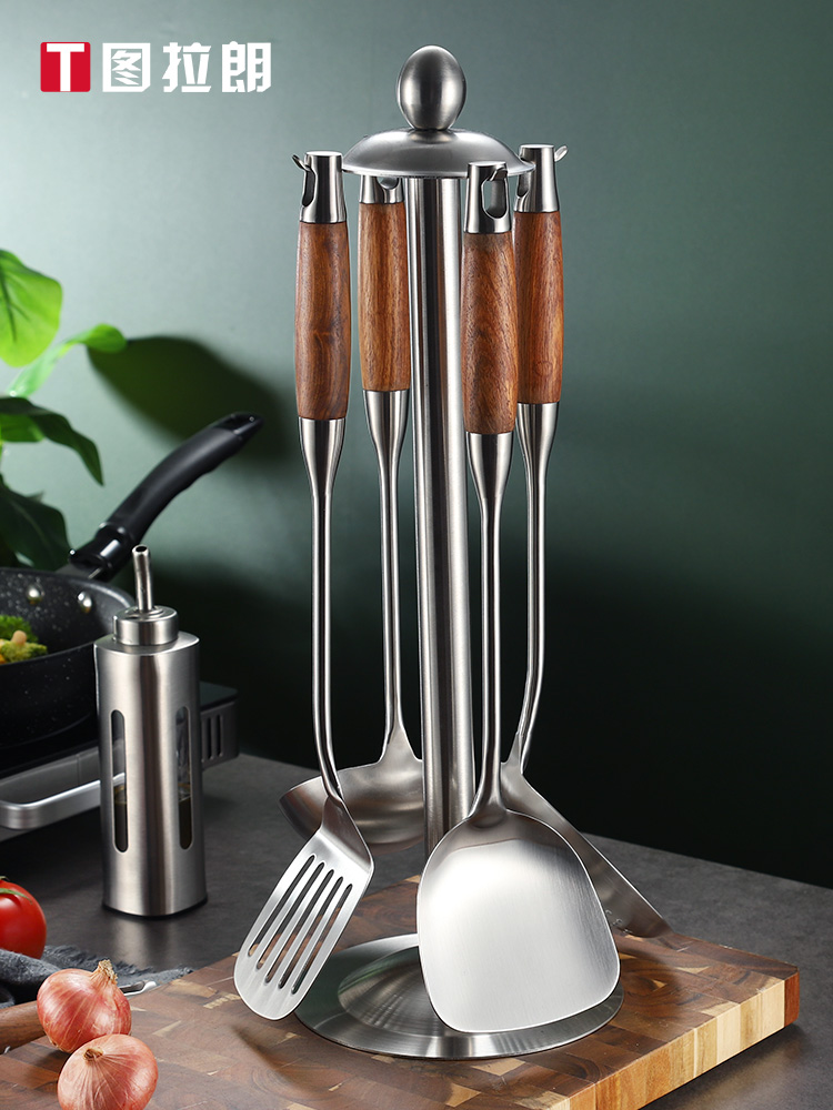 304 stainless steel kitchenware set Full set of household spatula soup spoon colander Frying spatula Frying spatula Spoon set