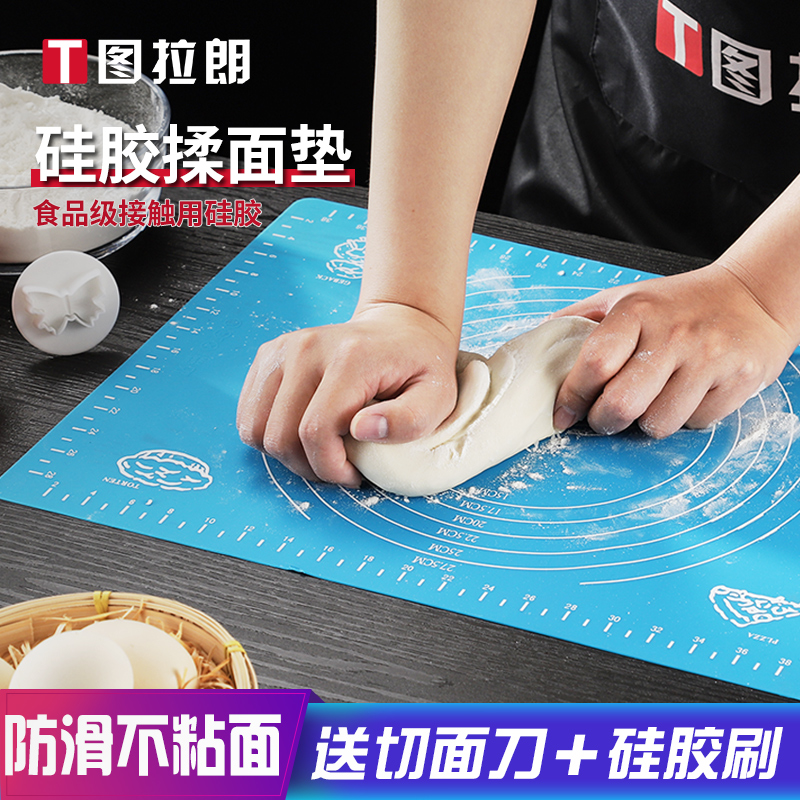 Large Size Silicone Mat Knead Mat and panel Anti-slip rolling panel Non-stick and face cushion Rolled Noodles Baking Knead Flour Mat