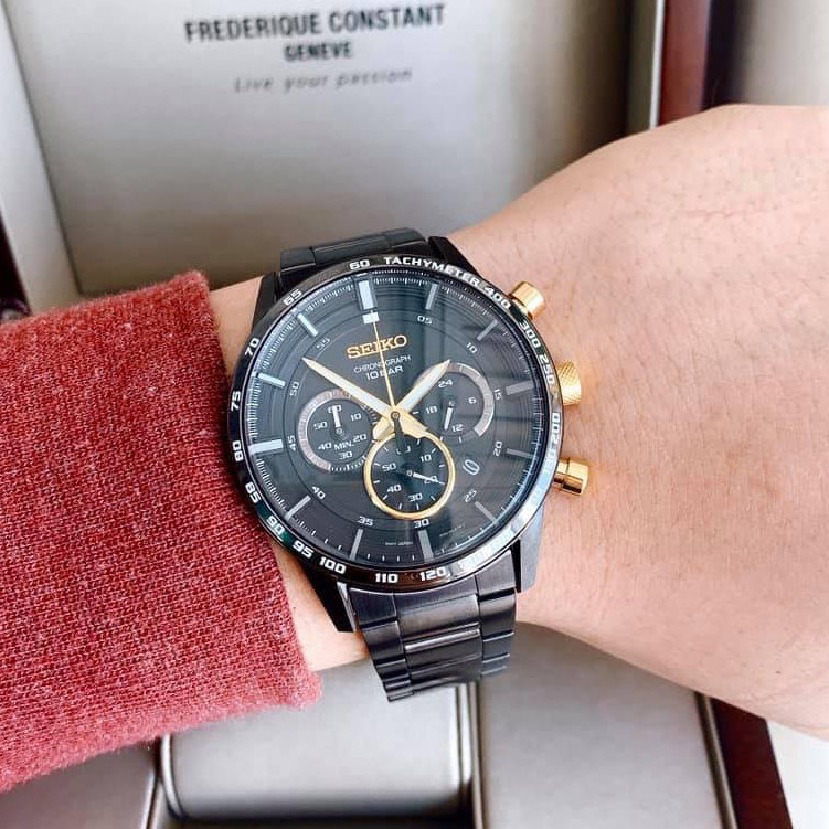 Seiko Chronograph SSB363 SSB363P1 SSB363P Tachymeter Quartz Men's Watch