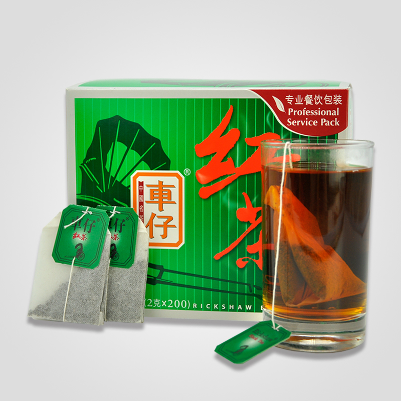 Lipton Lipton black tea bag Car Tsai black tea 400g bags of tea leaves Hong Kong-style office tea bags 2g*200 bags