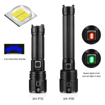 Cross-border new flashlight P70 P90 strong light super bright rechargeable flashlight