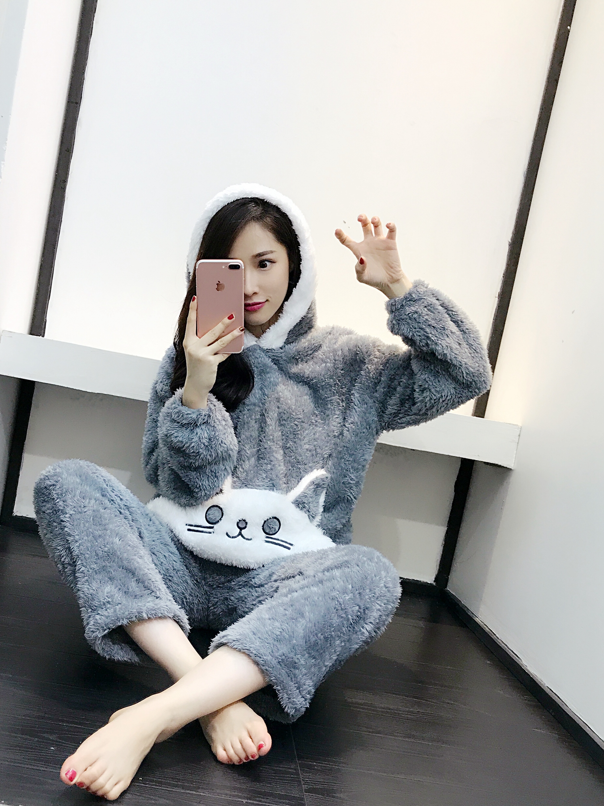 Pyjama pour femme OTHER   à manches longues - Ref 2995024 Image 3