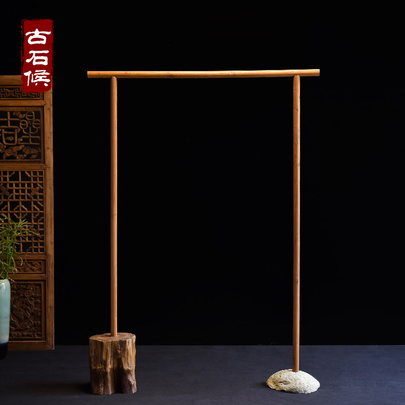 Solid Wood Old Elm Wood Clothes Hat Rack Ground Hanghanger Retro Personality Home Day Style Styling Creative Hand Clothes Rack