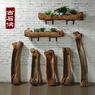 Weathered old wood trough jujube wood trough flower pot root carving wood carving crafts decoration flower antique balcony flower pot