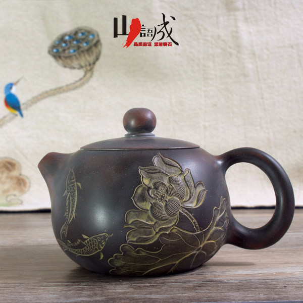 Hand-pulled pottery utensils tea making pots Qinzhou Nixing pottery dining pots handmade tea pots